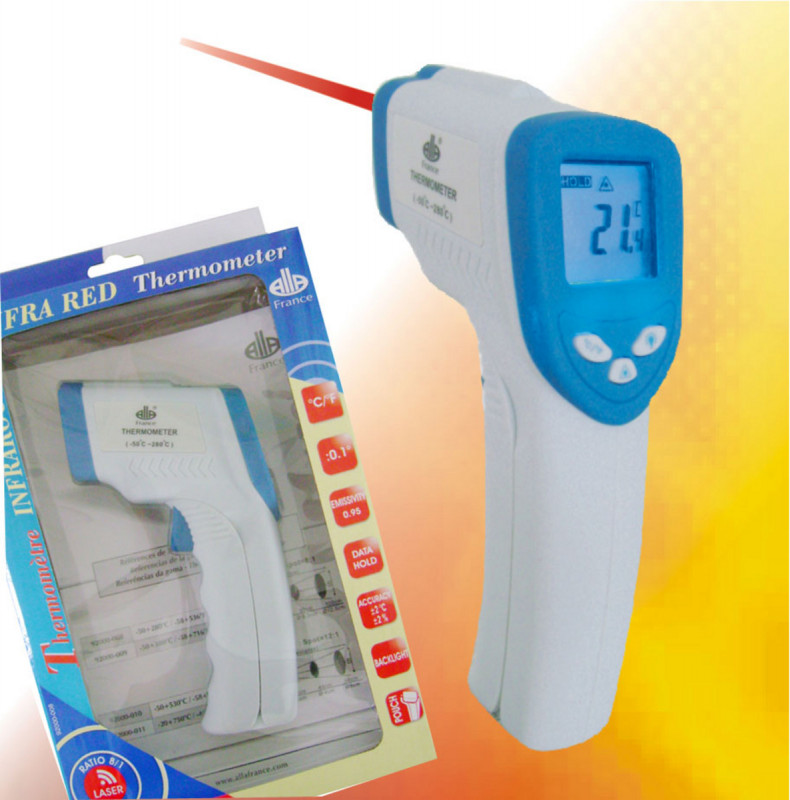 Thermomètre digital infrarouge min_temperature_and_max_temperature 1 °C Alla France