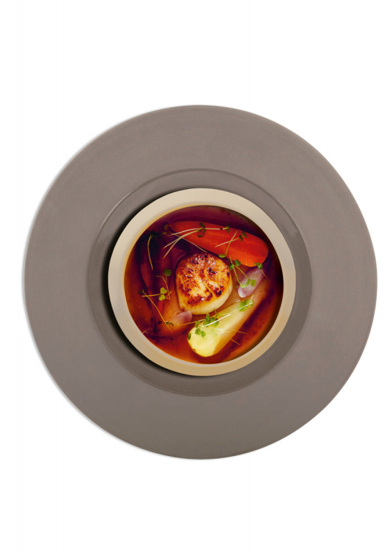 Cocotte rond gris grès Ø 14 cm Bahia Degrenne